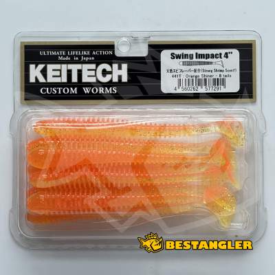 Keitech Swing Impact 4" Orange Shiner - #441