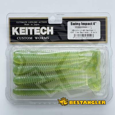 Keitech Swing Impact 4" Lime / Chartreuse - #424