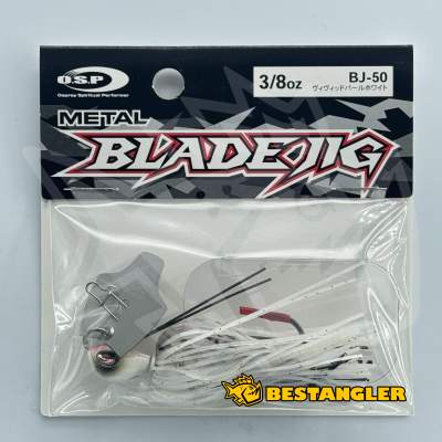 O.S.P Metal Blade Jig 3/8 oz 10 g Vivid Pearl White BJ50