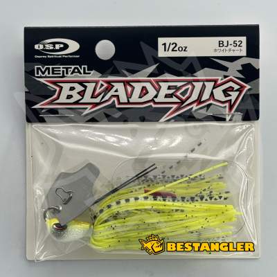 O.S.P Metal Blade Jig 1/2 oz 14 g White Chart BJ52