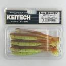 Keitech Easy Shiner 3.5" Motoroil / Chartreuse - CT#14