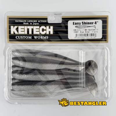 Keitech Easy Shiner 4" Black Shiner - CT#03