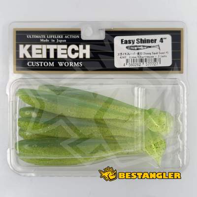 Keitech Easy Shiner 4" Lime / Chartreuse - #424