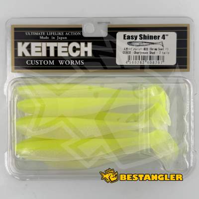 Keitech Easy Shiner 4" Chartreuse Shad - CT#13