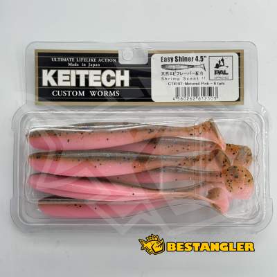 Keitech Easy Shiner 4.5" Motoroil / Pink - CT#16