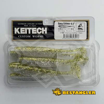 Keitech Easy Shiner 4.5" Chartreuse Ice Shad - CT#28
