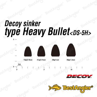 DECOY DS-5H Plomo tipo Heavy Bullet