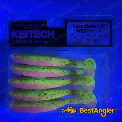 Keitech Easy Shiner 3" Motoroil / Pink - CT#16 - UV