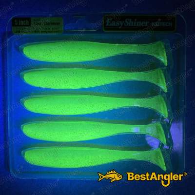 Keitech Easy Shiner 5" Lime / Chartreuse - #424 - UV