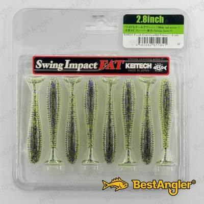 Keitech FAT Swing Impact 2.8" Purple Chartreuse - BA#03