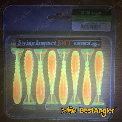 Keitech FAT Swing Impact 2.8" Orange Shiner - #441 - UV