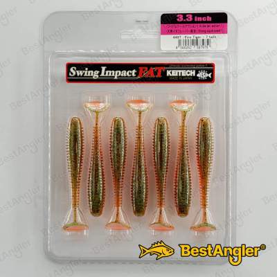 Keitech FAT Swing Impact 3.3" Fire Tiger - #449