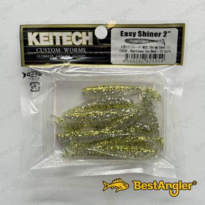 Keitech Easy Shiner 2" Chartreuse Ice Shad - CT#28
