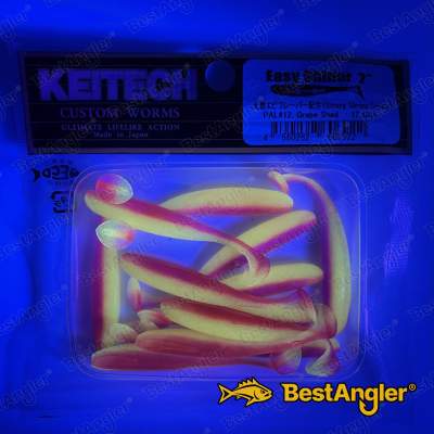 Keitech Easy Shiner 2" Grape Shad - PAL#12 - UV