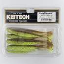 Keitech Easy Shiner 4" Green Pumpkin Chartreuse - #401