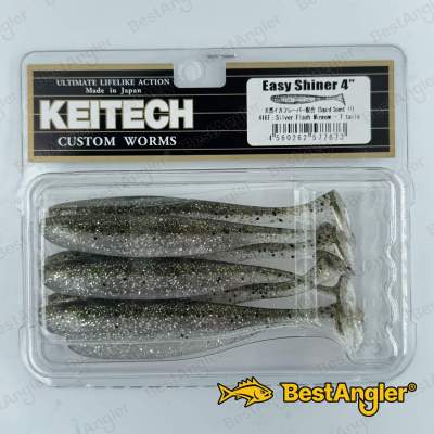Keitech Easy Shiner 4" Silver Flash Minnow - #416