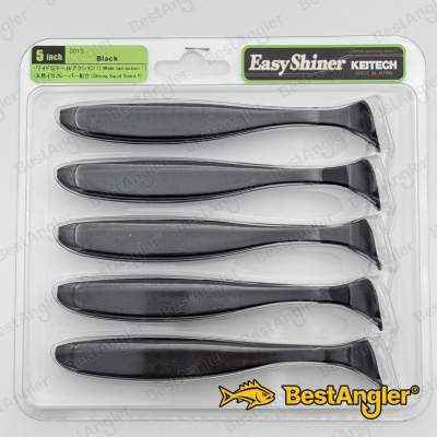 Keitech Easy Shiner 5" Negro - #001