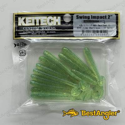 Keitech Swing Impact 2" Lime / Chartreuse - #424