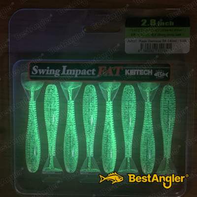 Keitech FAT Swing Impact 2.8" Purple Chartreuse - BA#03 - UV