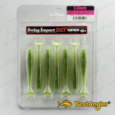 Keitech FAT Swing Impact 3.3" Lime / Chartreuse - #424