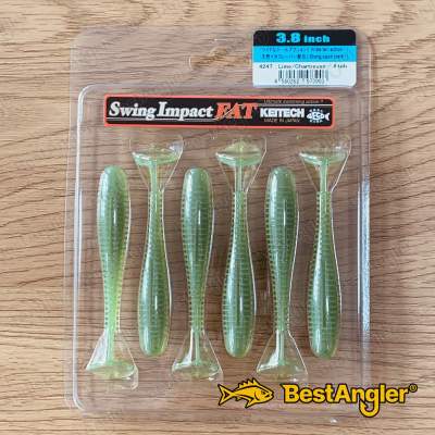 Keitech FAT Swing Impact 3.8" Lime / Chartreuse - #424