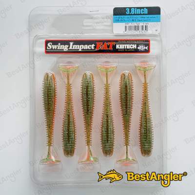 Keitech FAT Swing Impact 3.8" Fire Tiger - #449