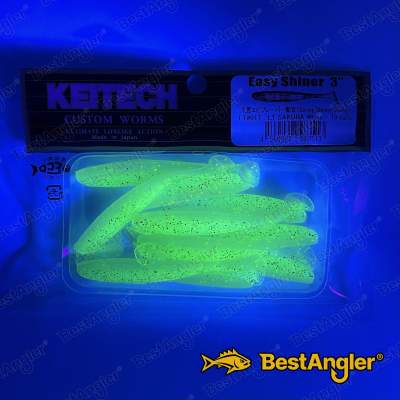Keitech Easy Shiner 3" Sakura White - LT#01 - UV