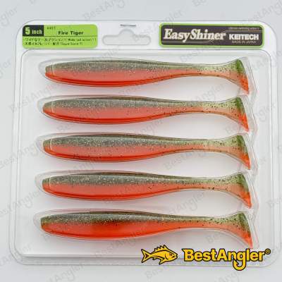 Keitech Easy Shiner 5" Fire Tiger - #449