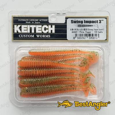Keitech Swing Impact 3" Fire Tiger - #449