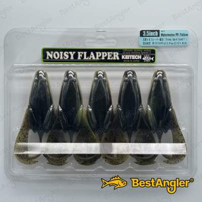 Keitech Noisy Flapper 3.5" Watermelon PP. / Jaune - #447
