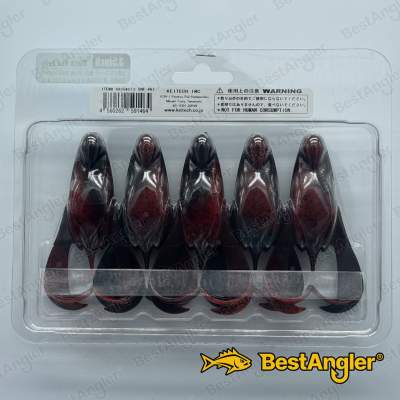 Keitech Noisy Flapper 3.5" Black Red Belly - #467