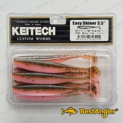 Keitech Easy Shiner 3.5" Motoroil / Pink - CT#16
