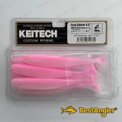 Keitech Easy Shiner 4.5" Bubblegum Shad - #442