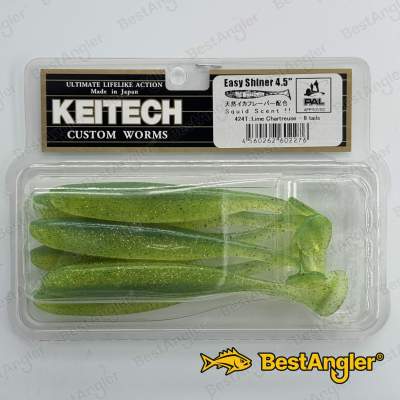 Keitech Easy Shiner 4.5" Lime / Chartreuse - #424