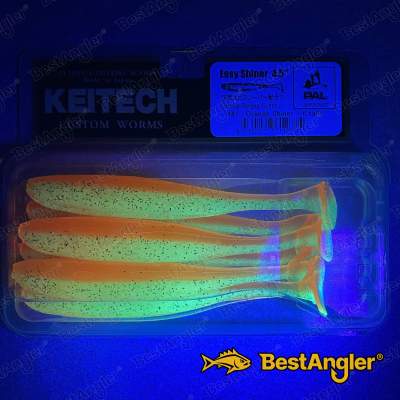 Keitech Easy Shiner 4.5" Orange Shiner - #441 - UV