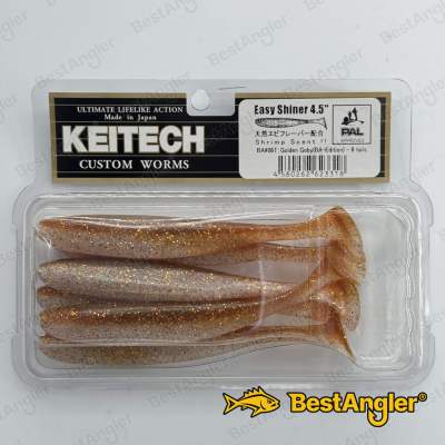 Keitech Easy Shiner 4.5" Golden Goby - BA#06