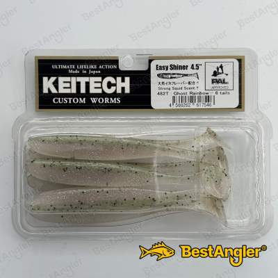 Keitech Easy Shiner 4.5" Ghost Rainbow - #482