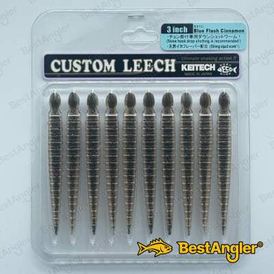 Keitech Custom Leech 3" Blue Flash Cinnamon - #434