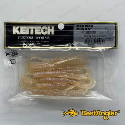 Keitech Mad Wag 3.5" Wakasagi Amber - #324