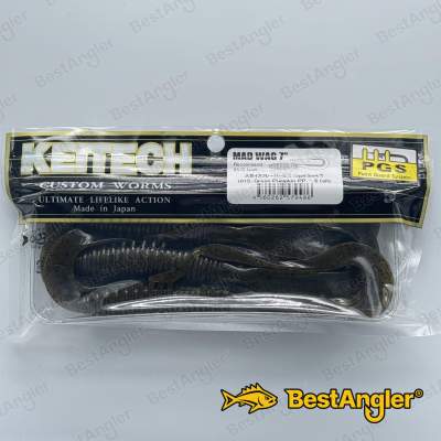 Keitech Mad Wag 7" Green Pumpkin PP. - #101
