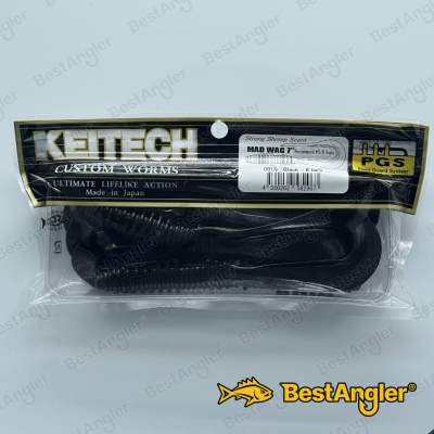 Keitech Mad Wag 7" Negro - #001