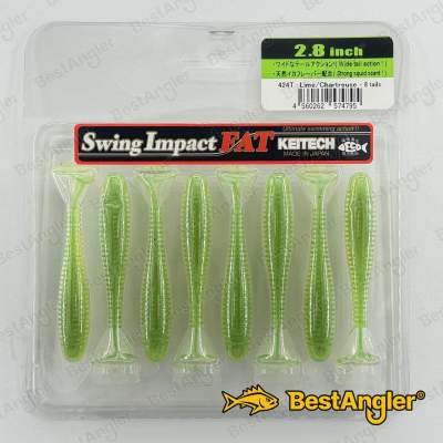 Keitech FAT Swing Impact 2.8" Lime / Chartreuse - #424