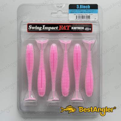 Keitech FAT Swing Impact 3.8" Bubblegum Shad - #442