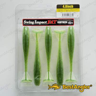 Keitech FAT Swing Impact 4.8" Lime / Chartreuse - #424