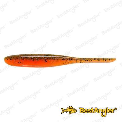 Keitech Shad Impact 4" Motoroil / Orange - CT#15