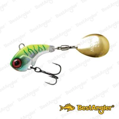Jackall Deracoup 26 mm 3/8 oz 10 g HL Chartreuse Back Tiger
