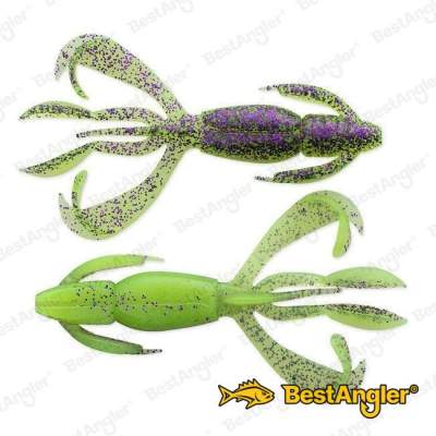 Keitech Crazy Flapper 2.8" Purple Chartreuse