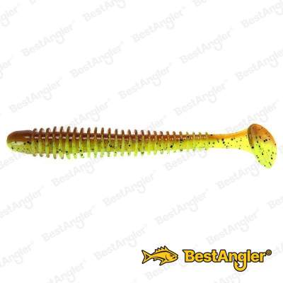 Keitech Swing Impact 4" Motoroil / Chartreuse