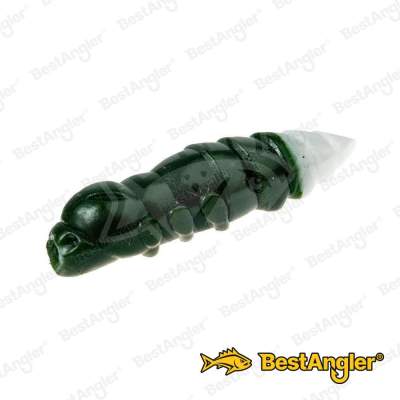 FishUp Pupa 1.5" #140 Dark Olive / White