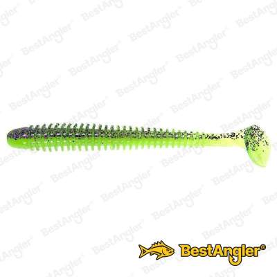 Keitech Swing Impact 4.5" Purple Chartreuse